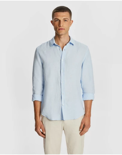 yd. - West Hampton Pure Linen Shirt