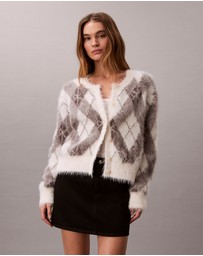 Calvin Klein Jeans - Soft Argyle Relaxed Cardigan