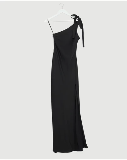 Revibe - Repaired BY JOHNNY. Beverly Tie Shoulder Bias Gown - AU 8