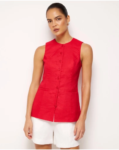 AERE - Amadi Linen Vest