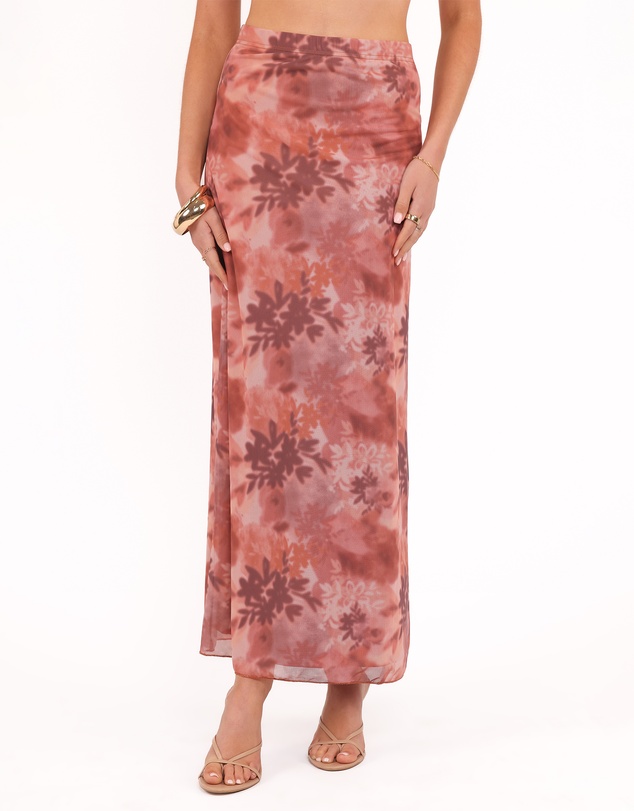 Petal & Pup - Bloise Maxi Skirt - Blurred Botanics