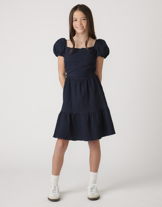 Decjuba Kids - Evie Textured Mini Dress - Teens
