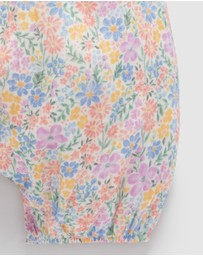Purebaby - Floral Romper -Kids-Babies