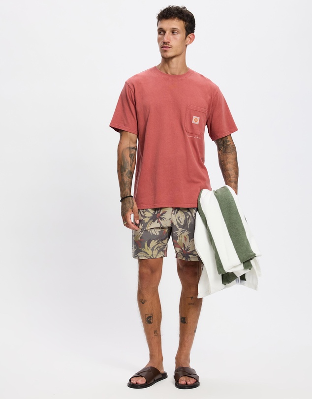 Rhythm - Tropical Camo Beach Shorts