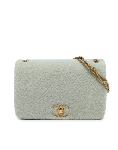 Pre-Loved by Azura Reborn - Pre-Loved Quilted Shearling Chain Flap