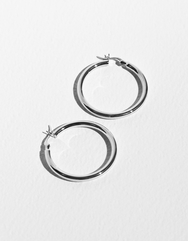 SAINT VALENTINE - Classic Hoops Large - Silver