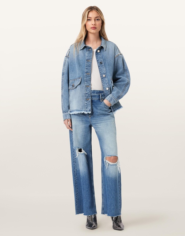 AllSaints - Hettie Stud Shacket
