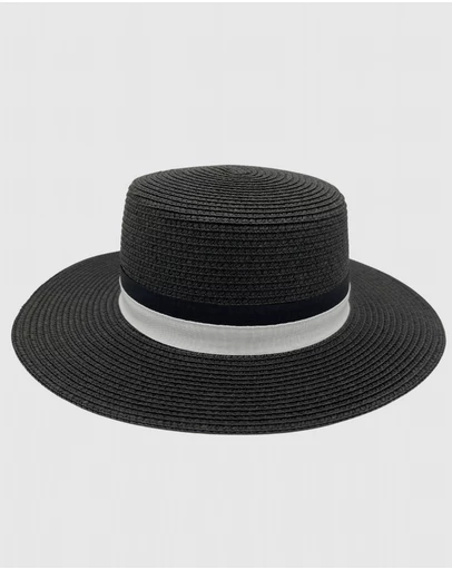 Jacaru - Jacaru 1882 Boater Hat Black