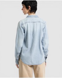 GUESS - GUESS JEANS Regular Long Sleeve Denim Shirt