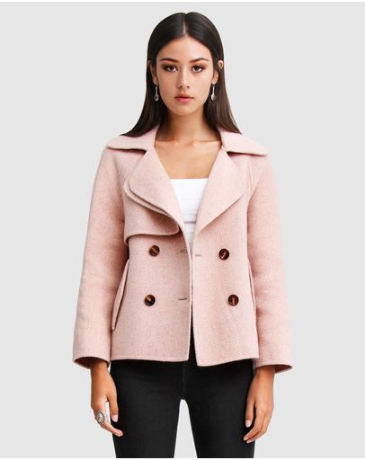 Blush Herringbone