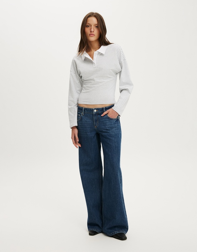 Cotton On - Everyday Smooth Polo Long Sleeve