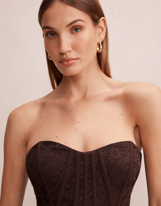 Forever New - Myla Lace Corset Maxi Dress