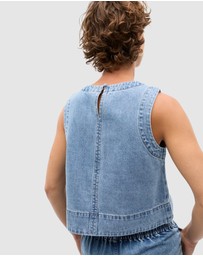 Seed Heritage - Denim Shell Top