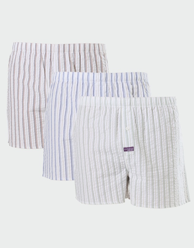 Mitch Dowd - Mitchdowd Mens 3 Pack Stripes Boxer Shorts