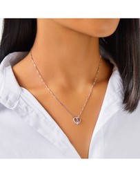 Michael Hill - Heart Infinitas Pendant with Diamonds in Sterling Silver