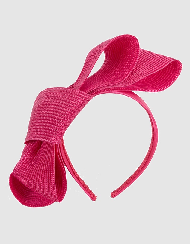 Max Alexander - Fuchsia Bow Racing Fascinator
