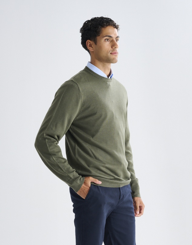 3 Wise Men - 3 Wise Men Driver Crew Neck - Army Green