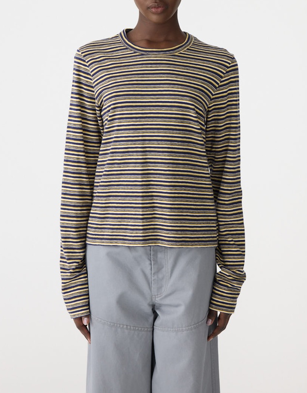 Bassike - Stripe Slim LS T-Shirt
