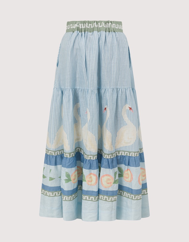 SMWR. by The Somewhere Co - Swan Lake Tiered Maxi Skirt