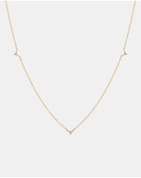Luna Rae - Solid Gold - Petite Diamond Necklace Trio