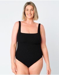 UNE PIECE - Crinkle Cut Square Neck One Piece Swimsuit
