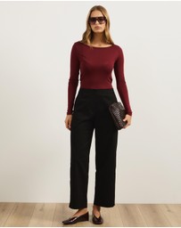 Atmos&Here - Elena Barrel Leg Pants