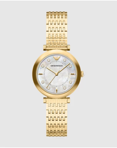 Emporio Armani - Gold Tone Analogue Watch