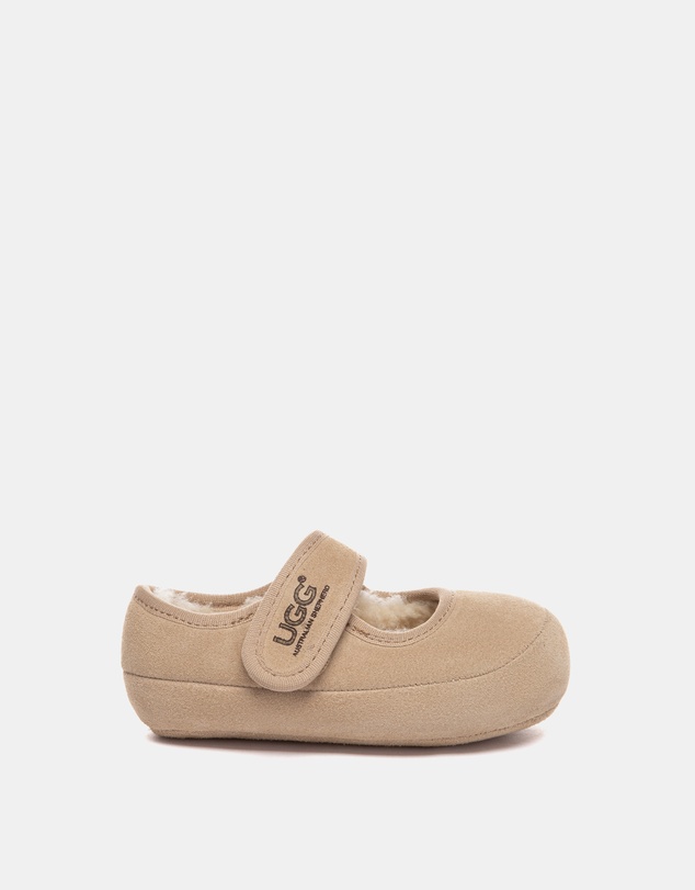 EVERAU - Australian Shepherd Ugg Millie Toddler Cow Suede Upper Loafer Oxfords Flats