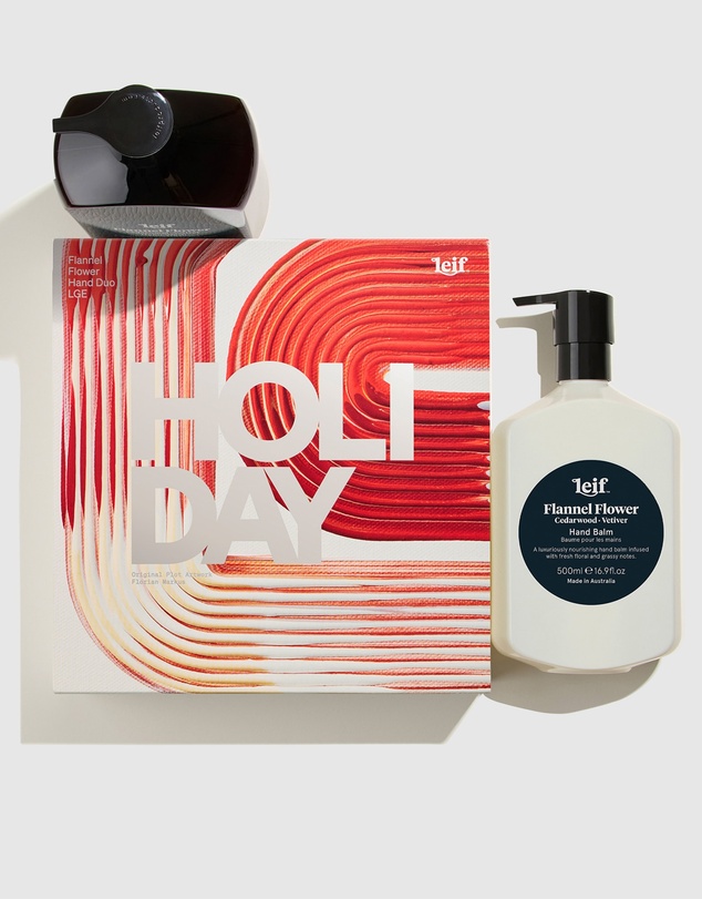 Leif Products - Limited Edition Holiday Flannel Flower Hand Duo LGE
