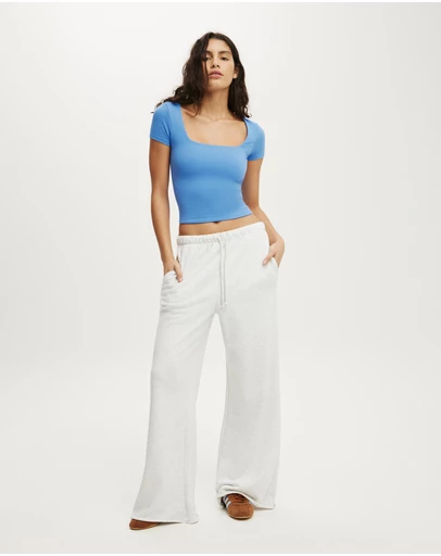 Cotton On Body Active - Ultra Soft Square Neck Fitted Tshirt