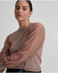 Oxford - Alice Contrast Sleeve Knit