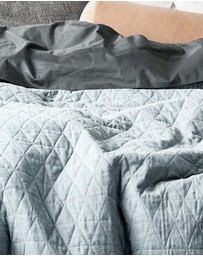 Aura Home - Chambray Quilted European Pillowcase