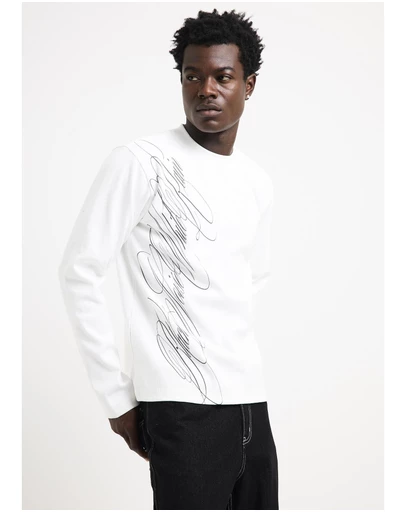 Black Noise White Rain - Charm Long Sleeve Tee