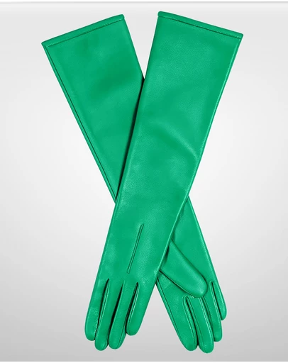 DENTS - Long Above-Elbow Lined Leather Gloves