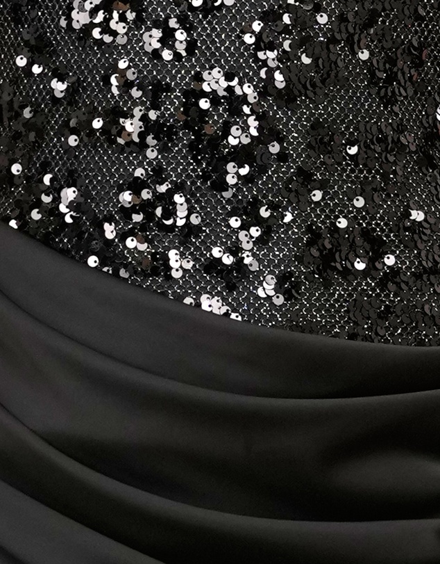 Azzurielle - Xatia Sequin Halter Maxi Dress