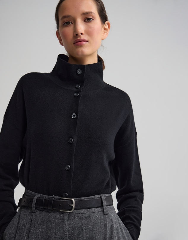 Oxford - Maddison Funnel Collar Cardigan