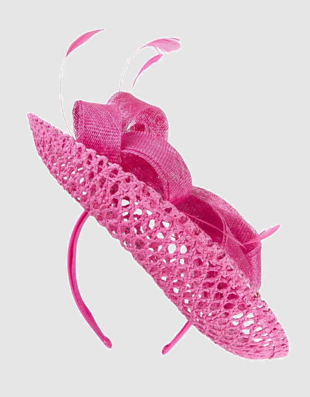 Max Alexander - Fuchsia Plate Racing Fascinator