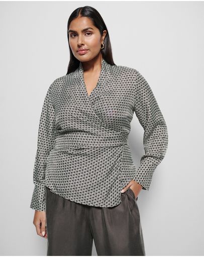 Bitter Chocolate Geo Print
