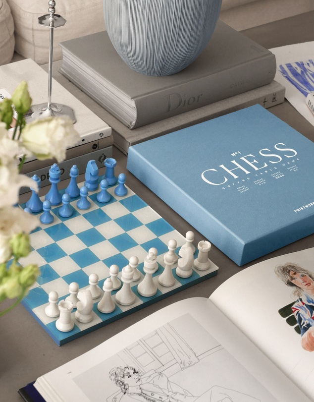 Printworks - Printworks Classic Chess-Dusty Blue