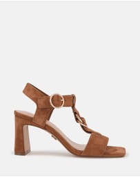 Wittner - Posy Suede Leather Slim Block Heels