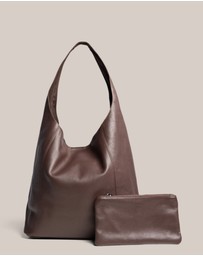 VESTIRSI - Scarlett 2.0 Dark Chocolate Leather Hobo