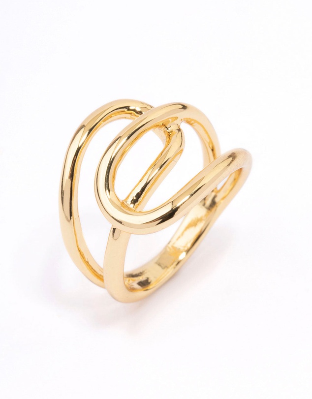 Lovisa - Gold Plated Interlocked Ring