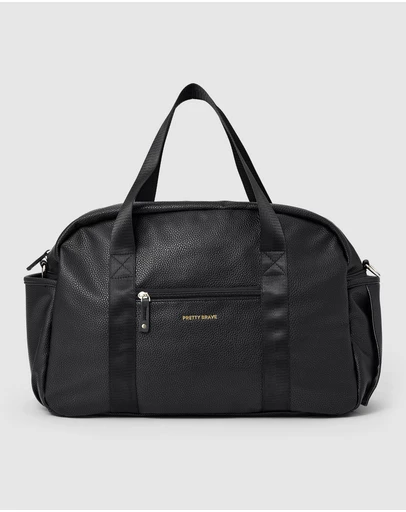 Pretty Brave - STELLA BABY BAG Black Pebbled