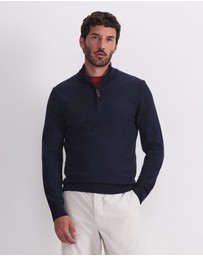 Sportscraft - Merino Quarter Zip Knit