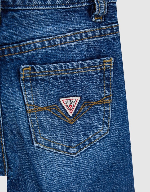 GUESS - Cotton Rigid Denim Shorts