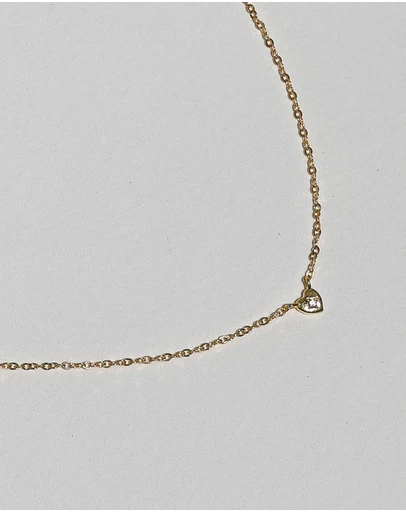 SAINT VALENTINE - Mini Heart Necklace - Gold