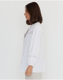 ALEXANDRA - Everett Blouse White