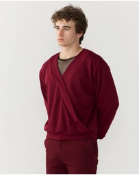 Justin Cassin - Harvey Crossover V-neck Top