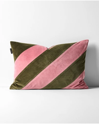 Aura Home - Velvet Stripe Cushion
