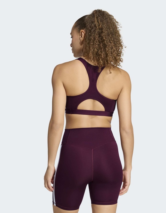 adidas Performance - Optime Essentials Workout 3-Stripes Medium Support Bra Womens